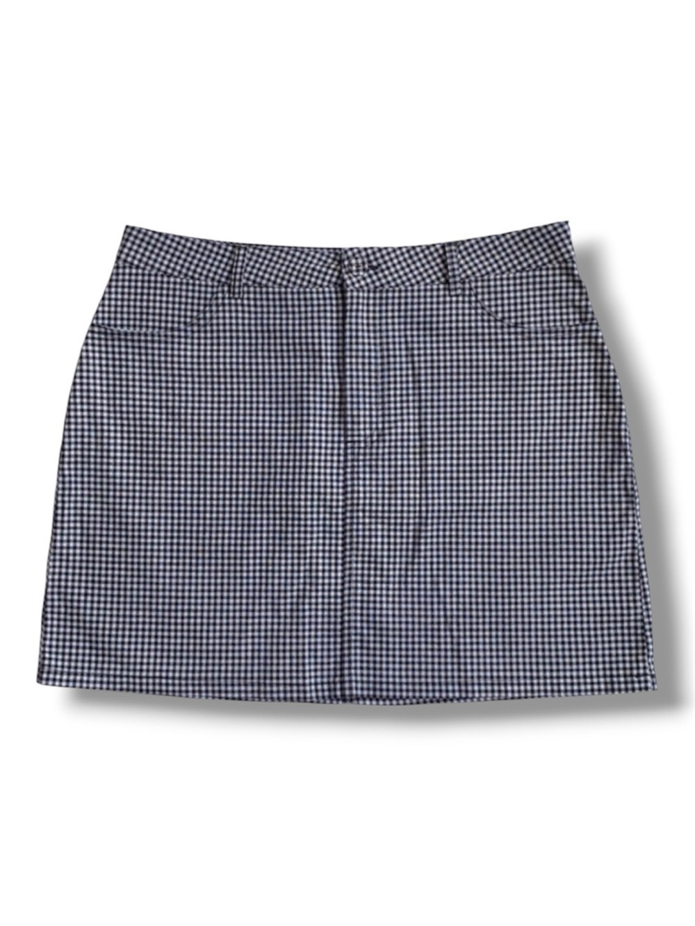 Forever 21 Black and White Checkered Mini Skirt Size L